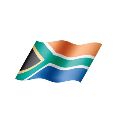 Güney Afrika bayrak, vektör çizim