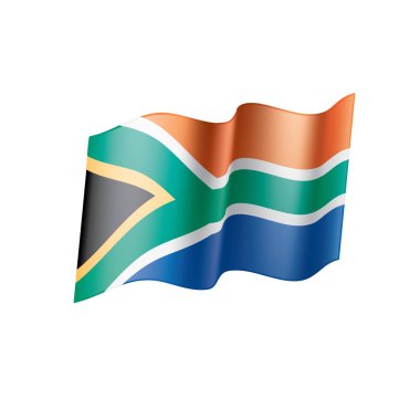 Güney Afrika bayrak, vektör çizim