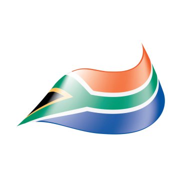 Güney Afrika bayrak, vektör çizim