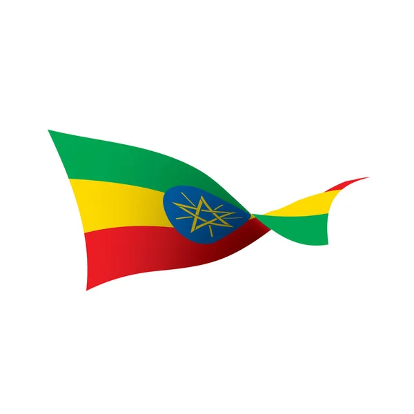 Drapeau Ethiopie, illustration vectorielle — Image vectorielle