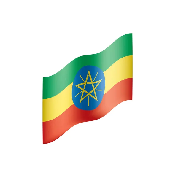 埃塞俄比亚旗子, 向量例证 — 图库矢量图片