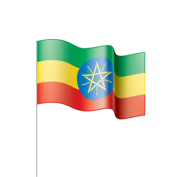 Äthiopien Flagge, Vektorabbildung — Stockvektor