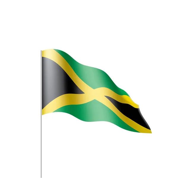 Bandera de Jamaica, vector de ilustración — Vector de stock