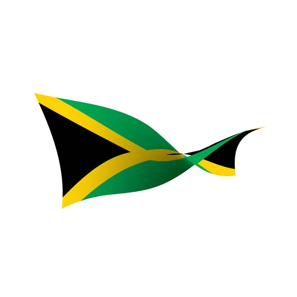 Флаг Ямайки, векторная иллюстрация — стоковый вектор
