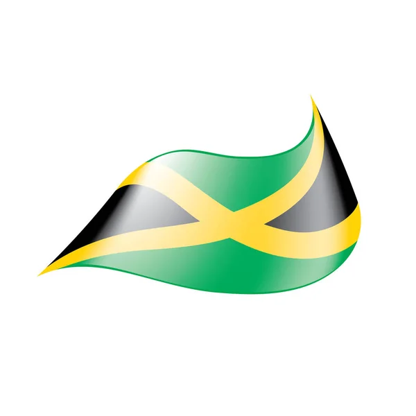 Bandiera giamaicana, illustrazione vettoriale — Vettoriale Stock
