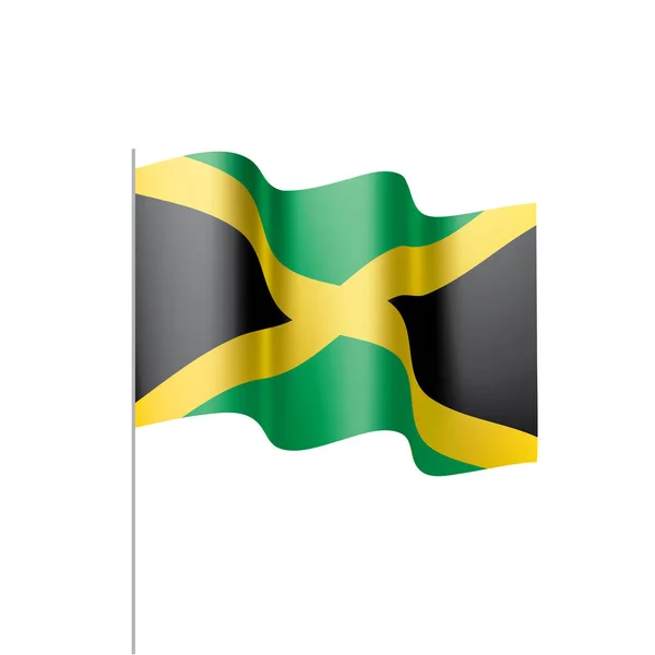 Bandera de Jamaica, vector de ilustración — Vector de stock