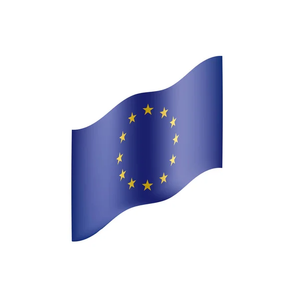 Europeiska unionen flagga, vektor illustration — Stock vektor