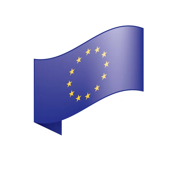 European Union flag, vector illustration — 图库矢量图片