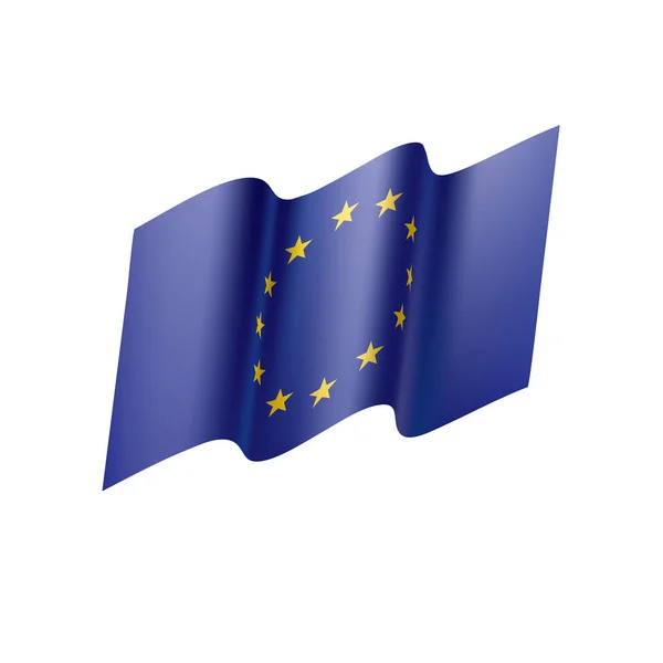 Bandera de la Unión Europea, ilustración vectorial — Vector de stock
