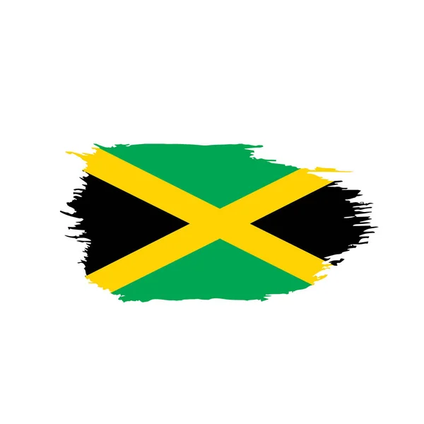 Jamaica flagga, vektor illustration — Stock vektor