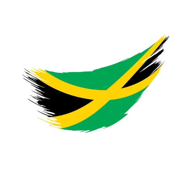 Bandera de Jamaica, vector de ilustración — Archivo Imágenes Vectoriales