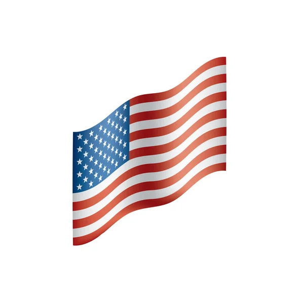 US-Flagge isoliert — Stockvektor