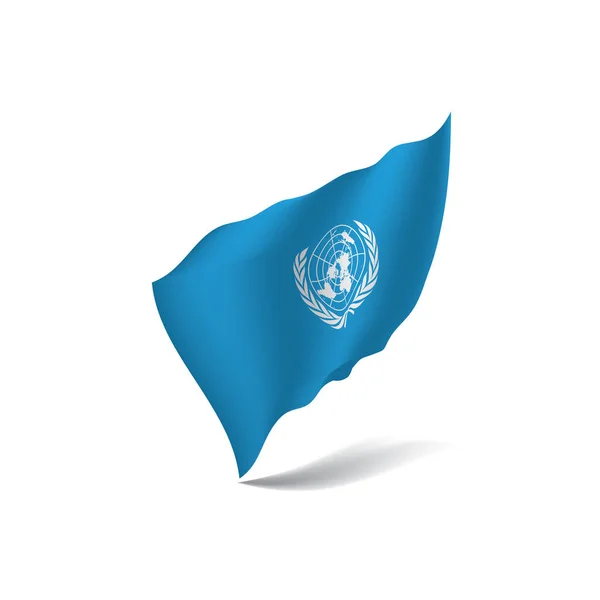 UN flag, vector illustration — Stock Vector