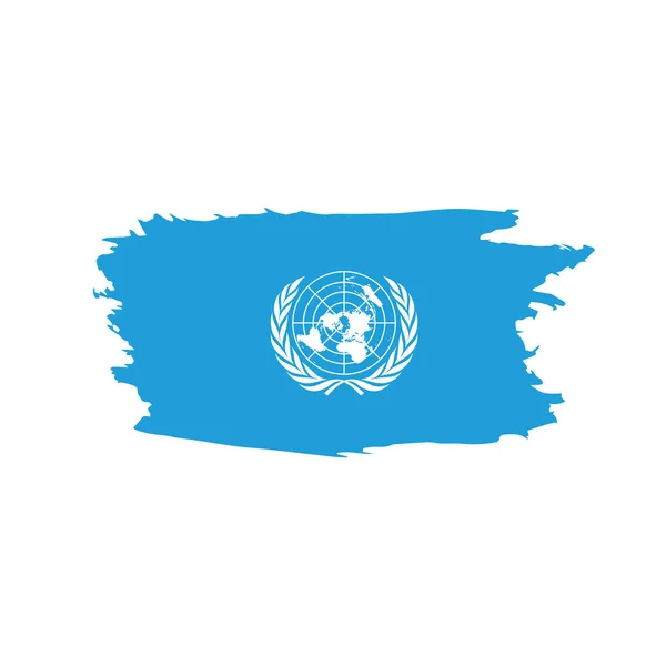 国連旗、ベクトル イラスト — ストックベクタ