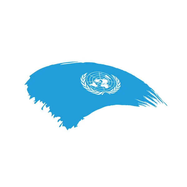 Bandeira da ONU, ilustração vetorial —  Vetores de Stock