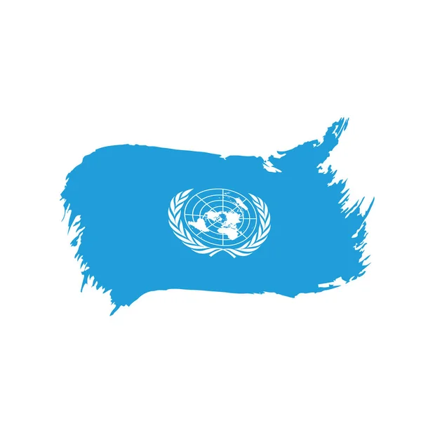 Flaga ONZ, ilustracji wektorowych — Wektor stockowy