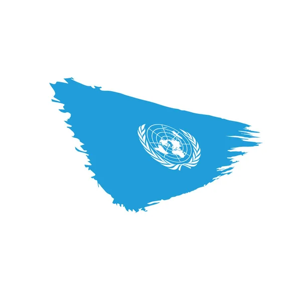 Bandeira da ONU, ilustração vetorial — Vetor de Stock