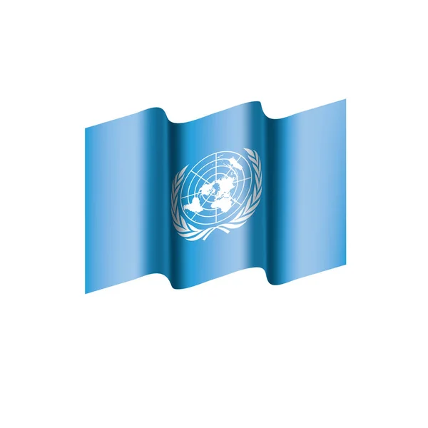 UN flag, vector illustration — Stock Vector