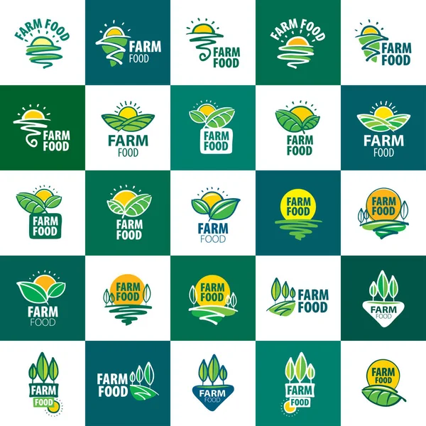 Logotipo fazenda alimentos —  Vetores de Stock