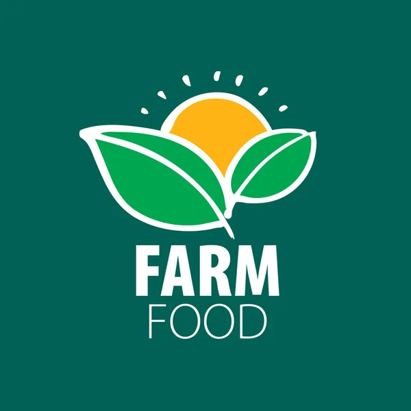 Logo farm food — Stock Vector