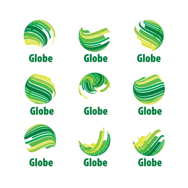 Vetor logotipo globo — Vetor de Stock