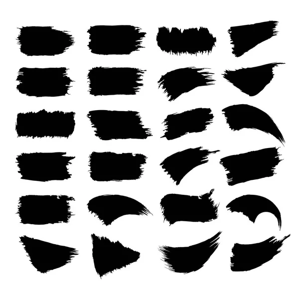 Set of black paint — Stock Vector