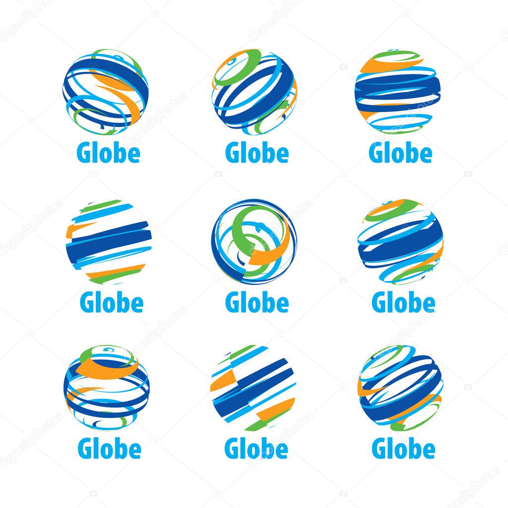 vector logo globe