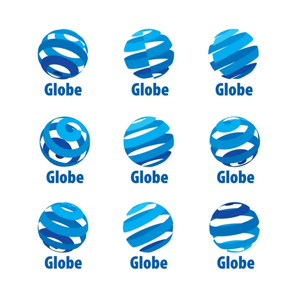 Vetor logotipo globo — Vetor de Stock