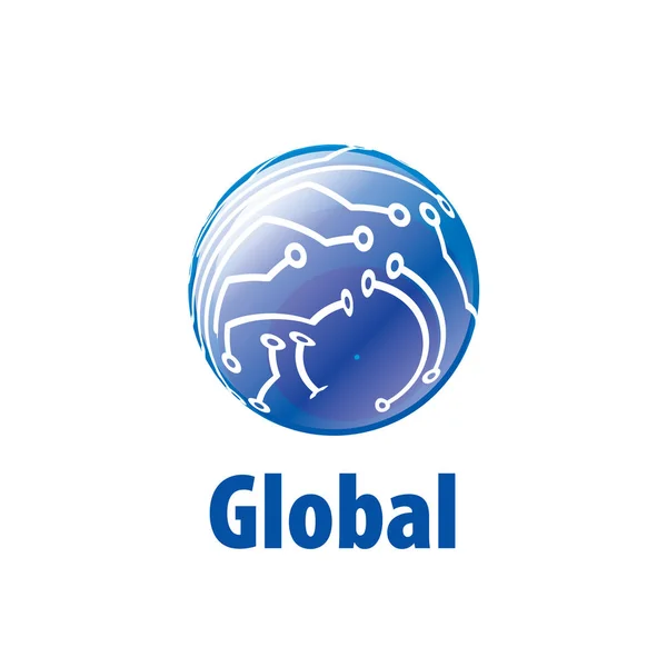 Vetor logotipo globo — Vetor de Stock