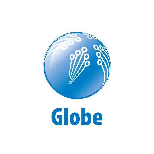 Vector logo globo — Vector de stock