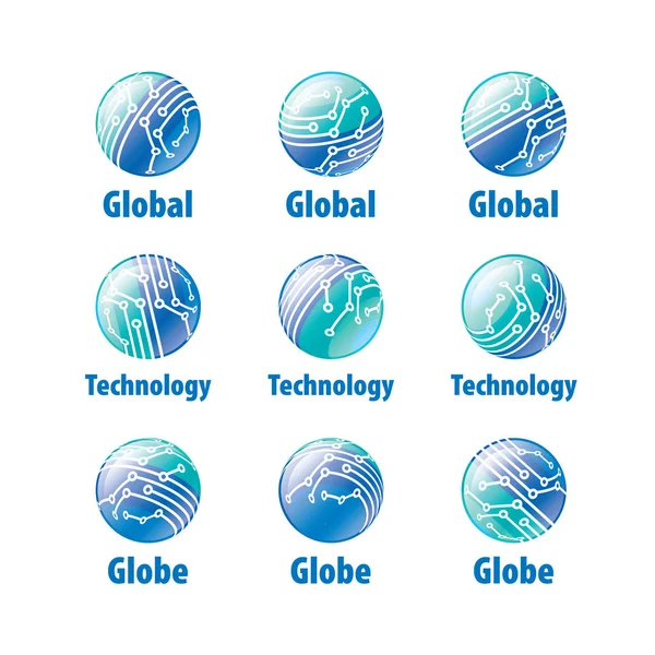 Logo vectoriel globe — Image vectorielle