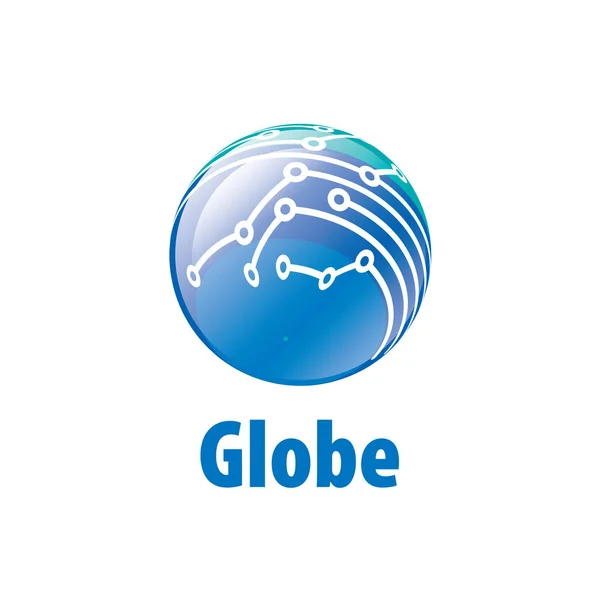 Vector logo globo — Vector de stock