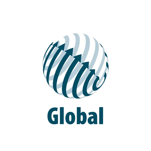 Vector logo globo — Vector de stock