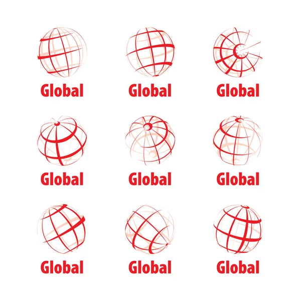 Vetor logotipo globo — Vetor de Stock