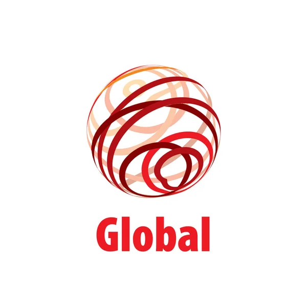 Vector logo globo — Vector de stock