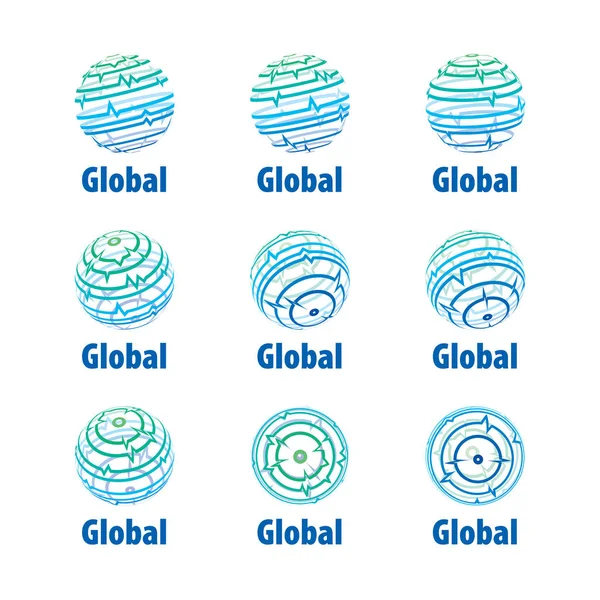 Logo vectoriel globe — Image vectorielle