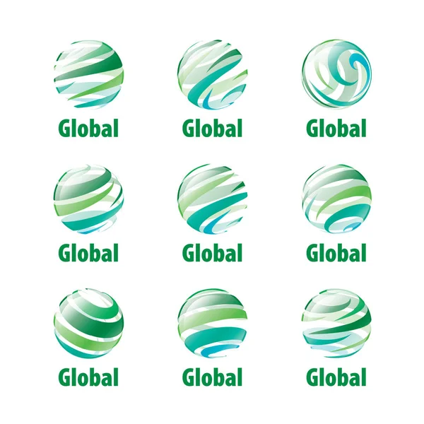 Logo vectoriel globe — Image vectorielle