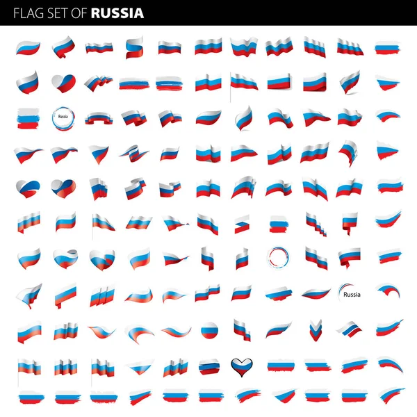 Drapeau Russie, illustration vectorielle — Image vectorielle