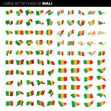 Mali bayrağı. Vektör