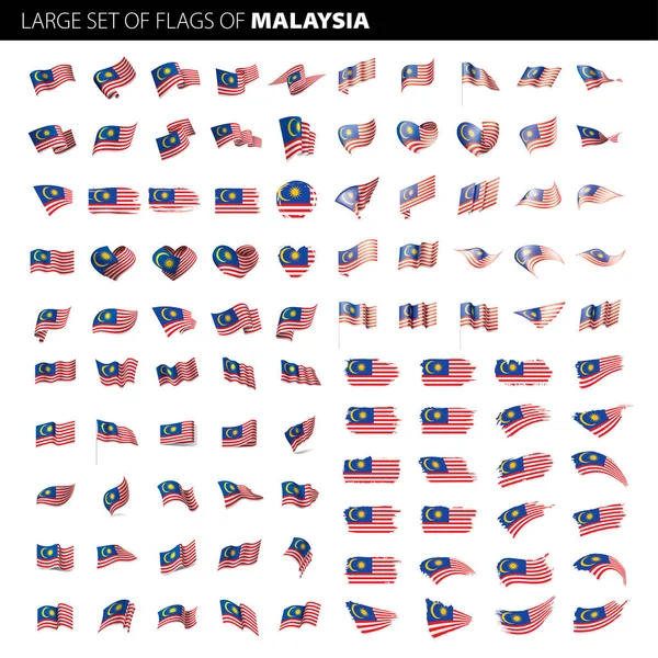 Malaysia flag, vector illustration — Stock Vector