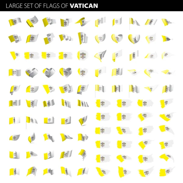 Drapeau du Vatican, illustration vectorielle — Image vectorielle