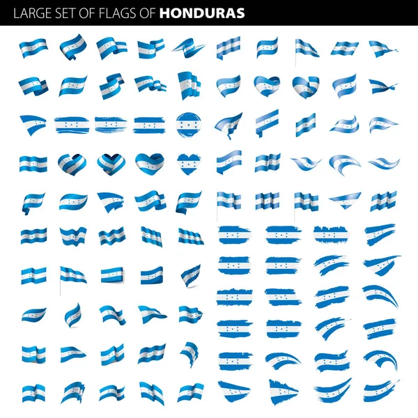 Bandeira de Honduras, ilustração vetorial — Vetor de Stock