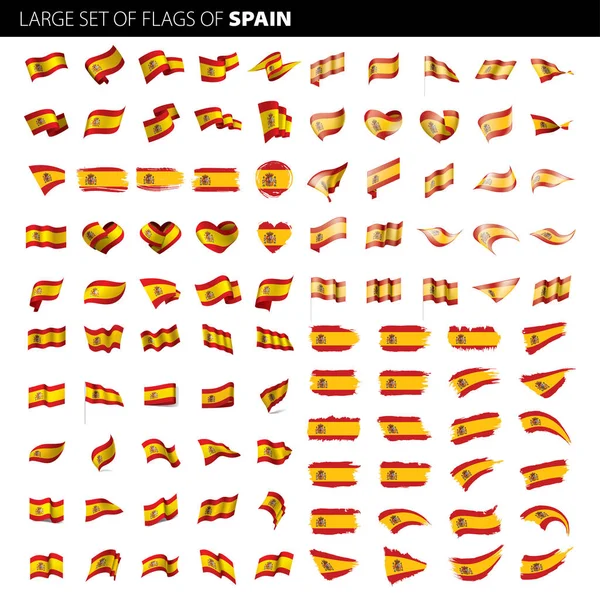 Spanische Fahne, Vektor-Illustration — Stockvektor