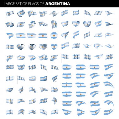 Arjantin bayrağı, vektör çizim