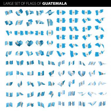Guatemala bayrağı, vektör çizim