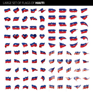 Haiti bayrak, vektör çizim