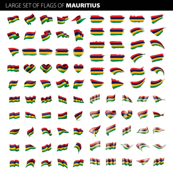 Mauritius bayrak, vektör çizim