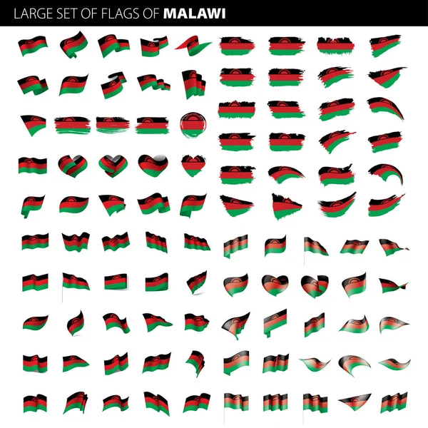 Malavi bayrak, vektör çizim