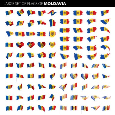 Moldova bayrağı, vektör çizim