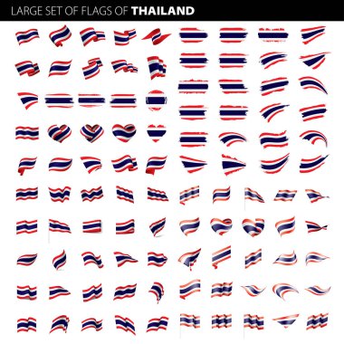 Tayland bayrağı, vektör çizim